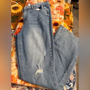 Nicole Miller Light Blue Flare Jeans